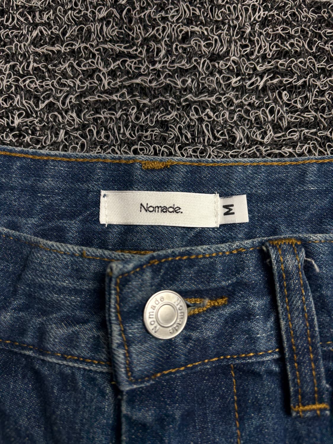 Namade 와이드핏 카고 퍼티그 데님 팬츠 1952 상품이미지3