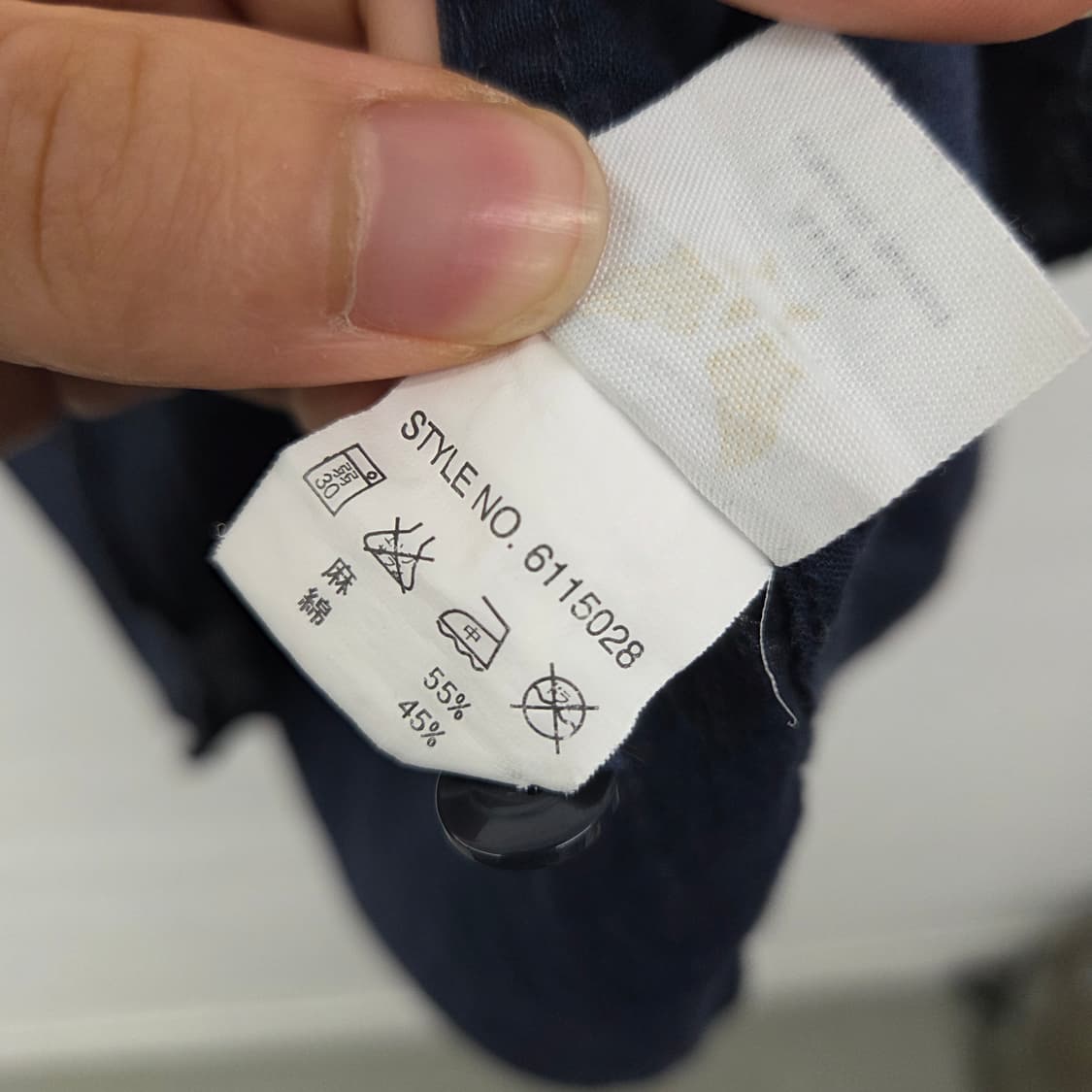 AVIREX 아비렉스 반팔 셔츠 남성 네이비 공용m 상품이미지7