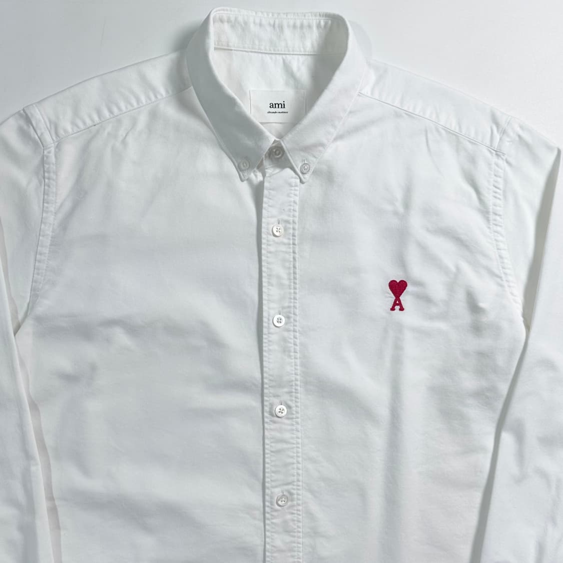 아미 스몰로고 화이트 옥스포드 셔츠  상품이미지2