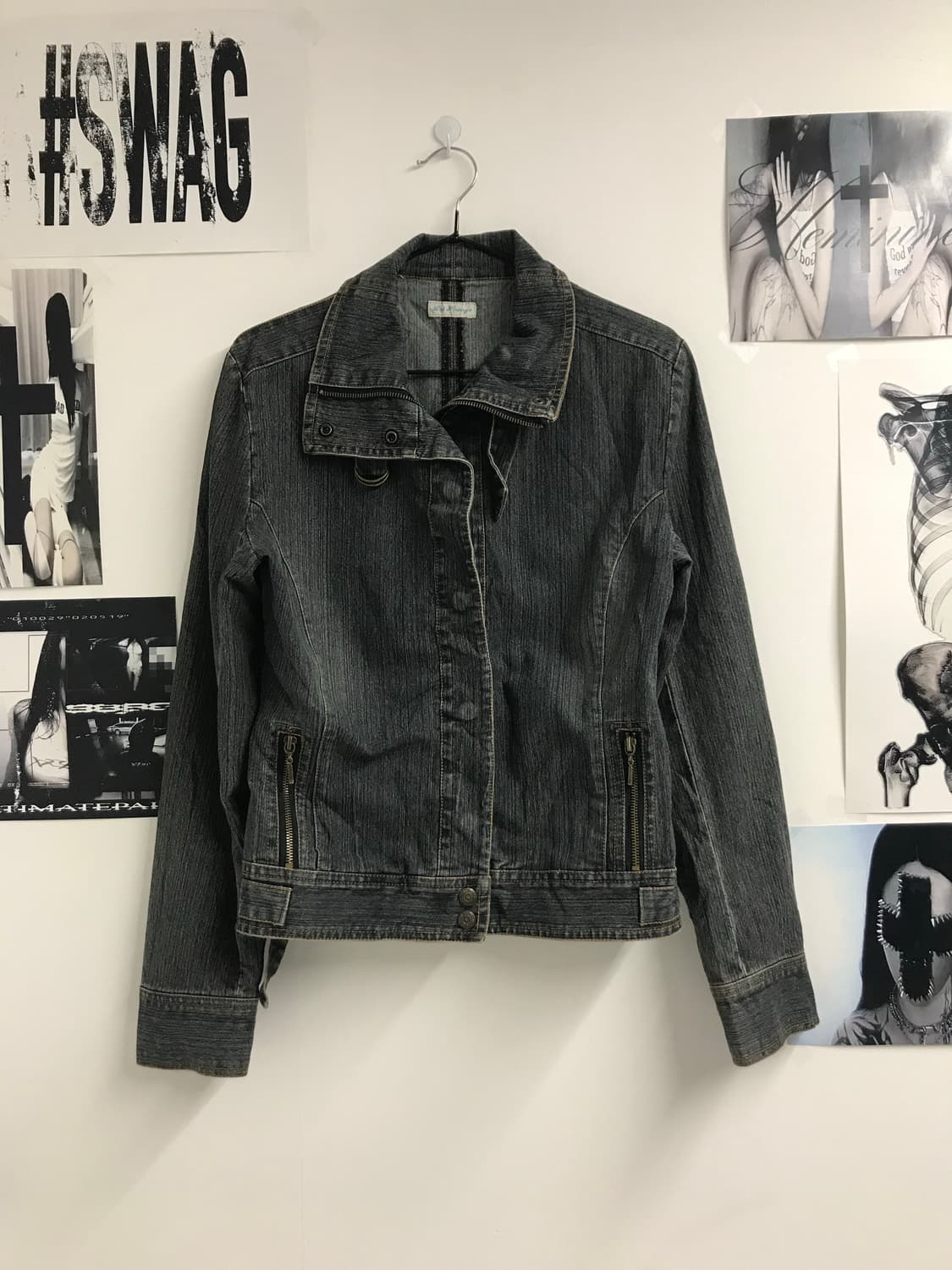 00s neck buckle denim jacket 상품이미지1