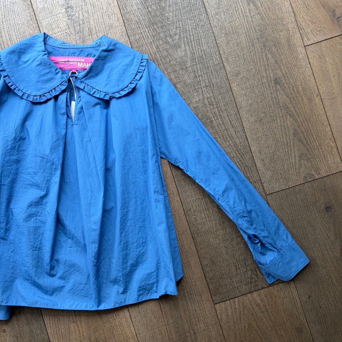 Blue Frill Collar Blouse 상품이미지5