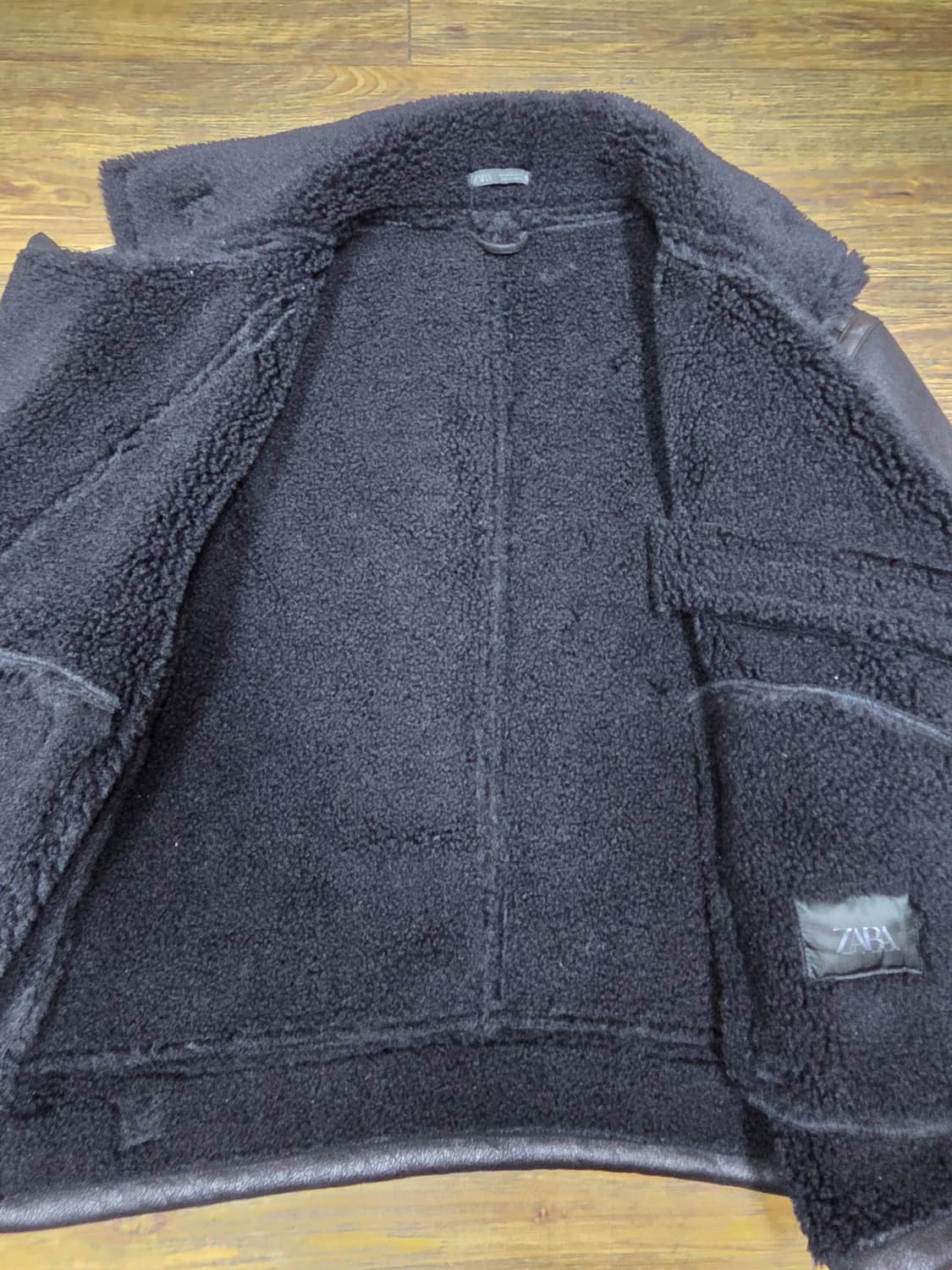 자라 바이커 무스탕 거의새거 상품이미지8