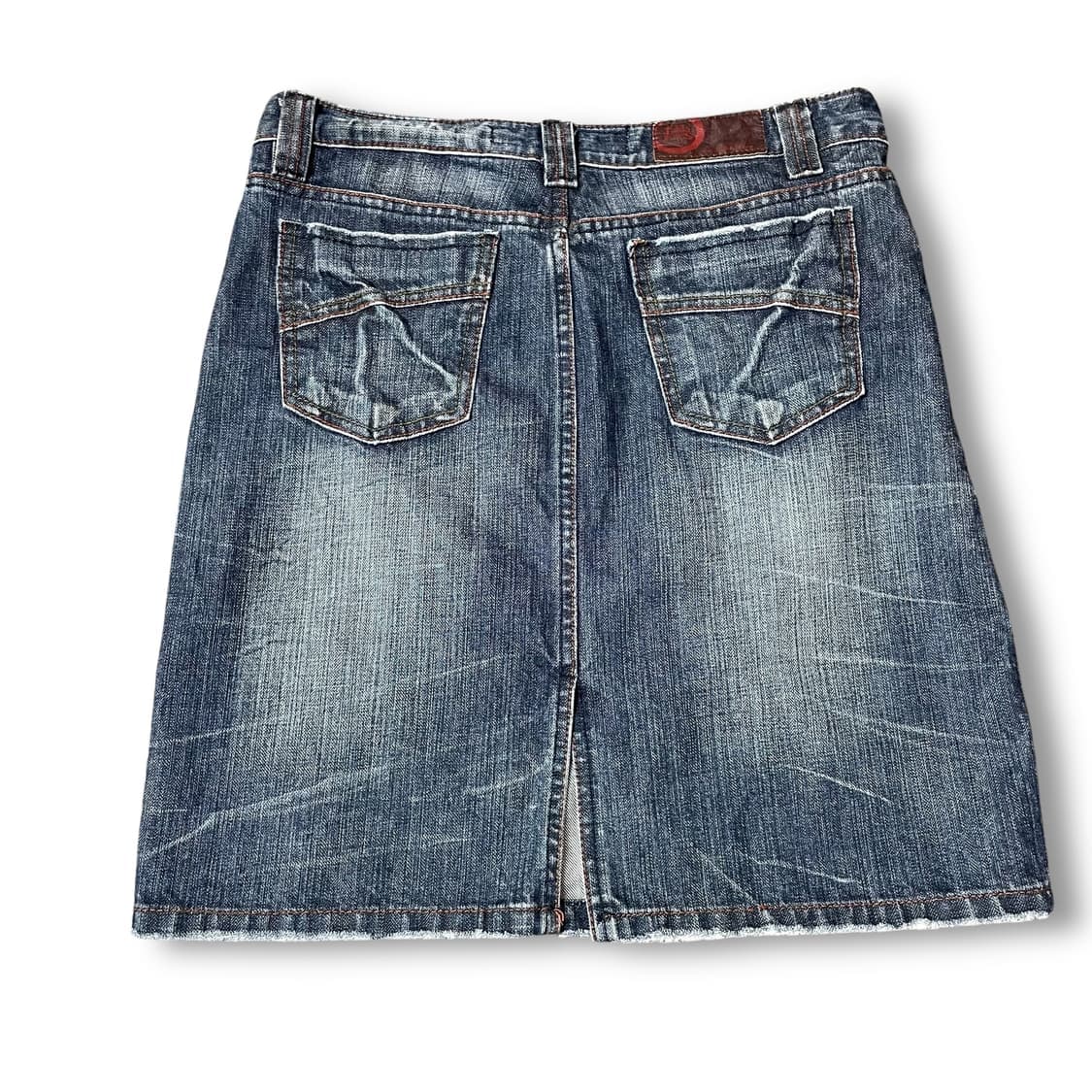 (30) 빈티지 워싱 데님 미디 스커트 M 상품이미지2