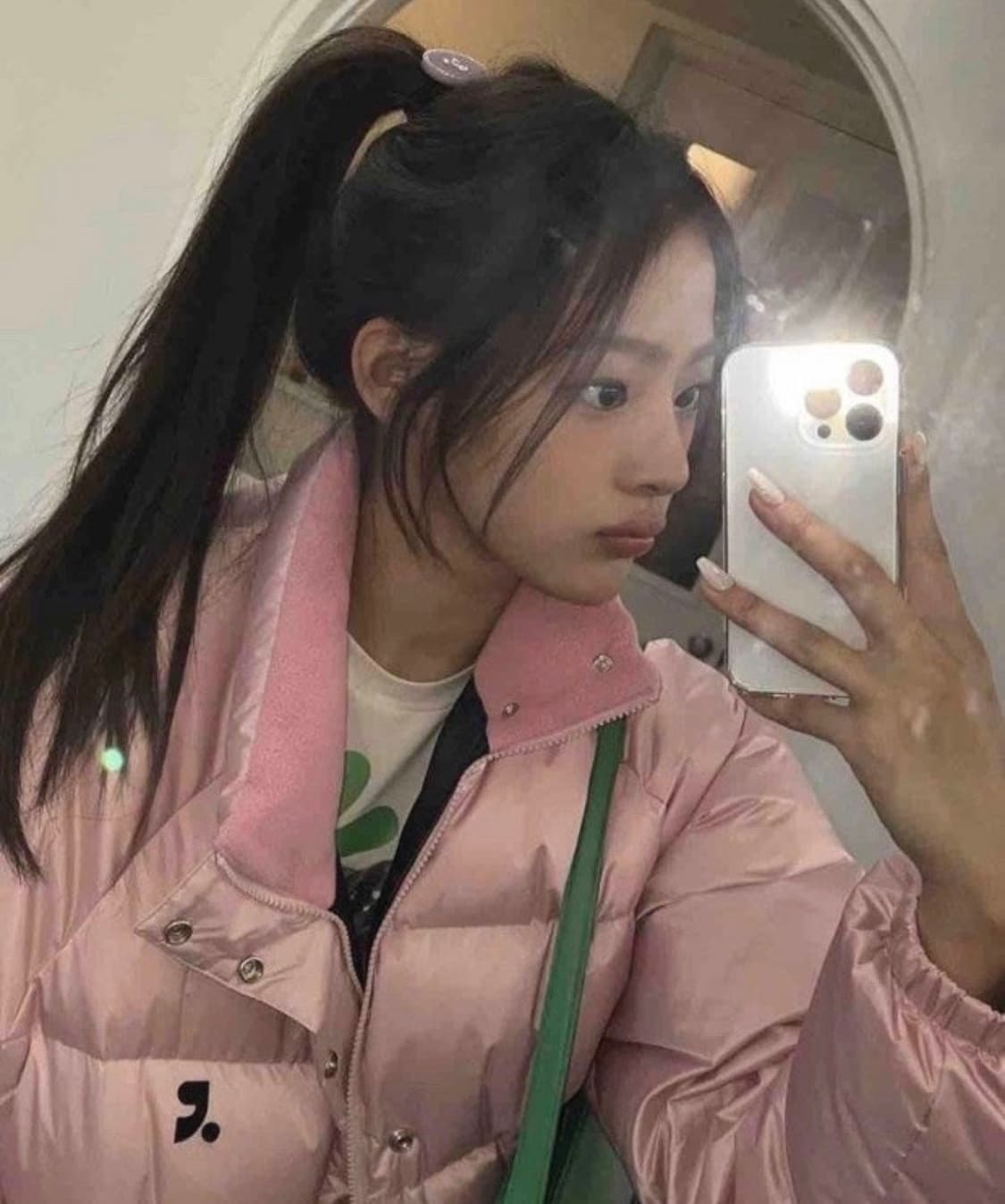 rest and recreation RR 다운 숏패딩 자켓 핑크 상품이미지2