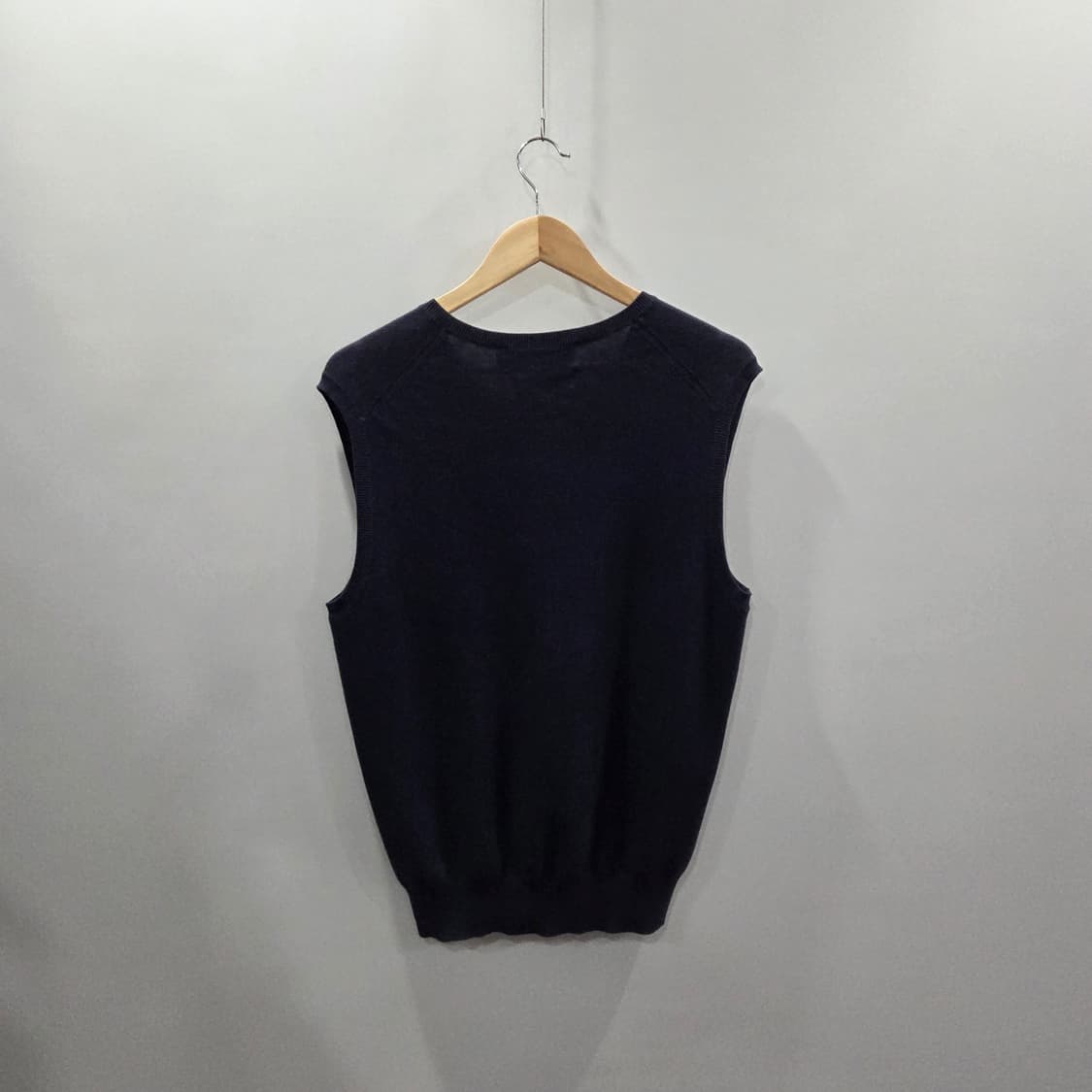 폴로랄프로렌 피마코튼 니트 베스트 네이비 M 상품이미지5