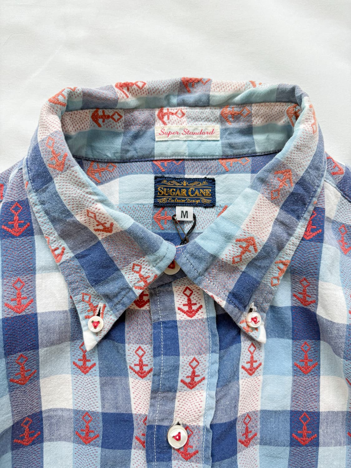 Sugar cane check work shirt 상품이미지2