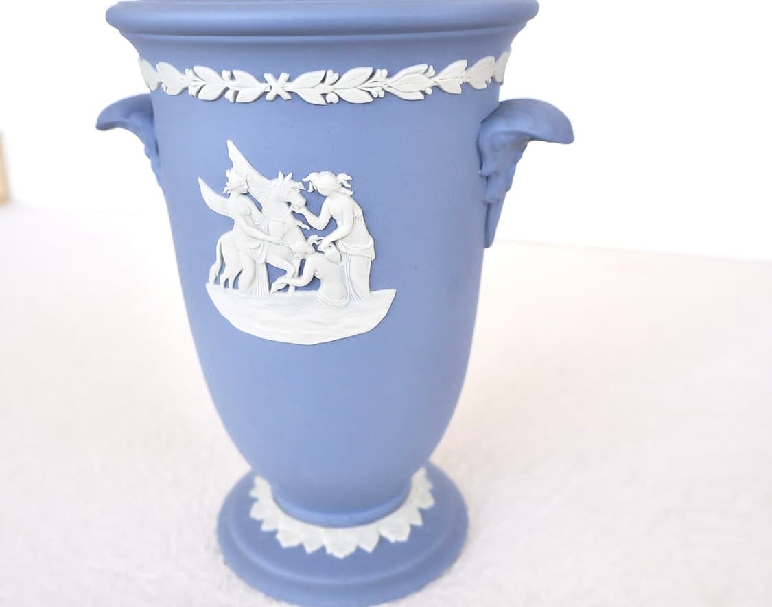 [영국앤틱] 웨지우드 제스퍼웨어 양손잡이 중형화병(박스o)_페일블루 상품이미지6