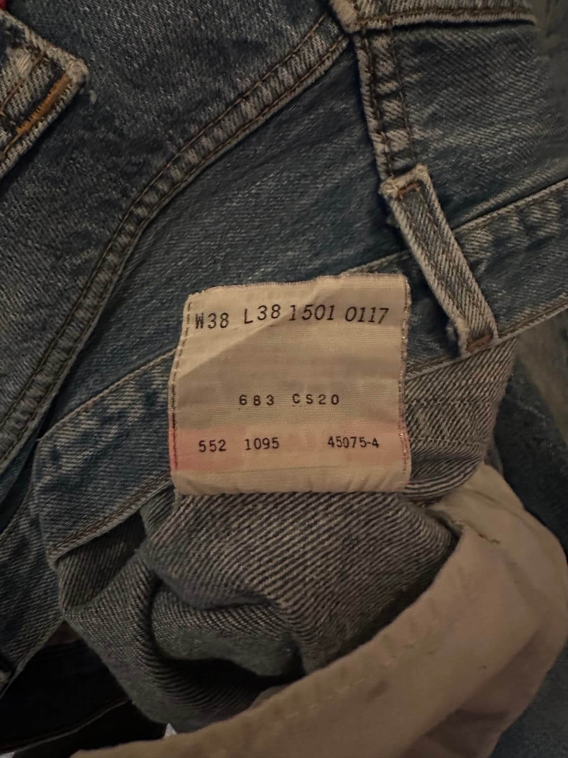 90s USA 빈티지 리바이스 501 데님 팬츠 상품이미지9