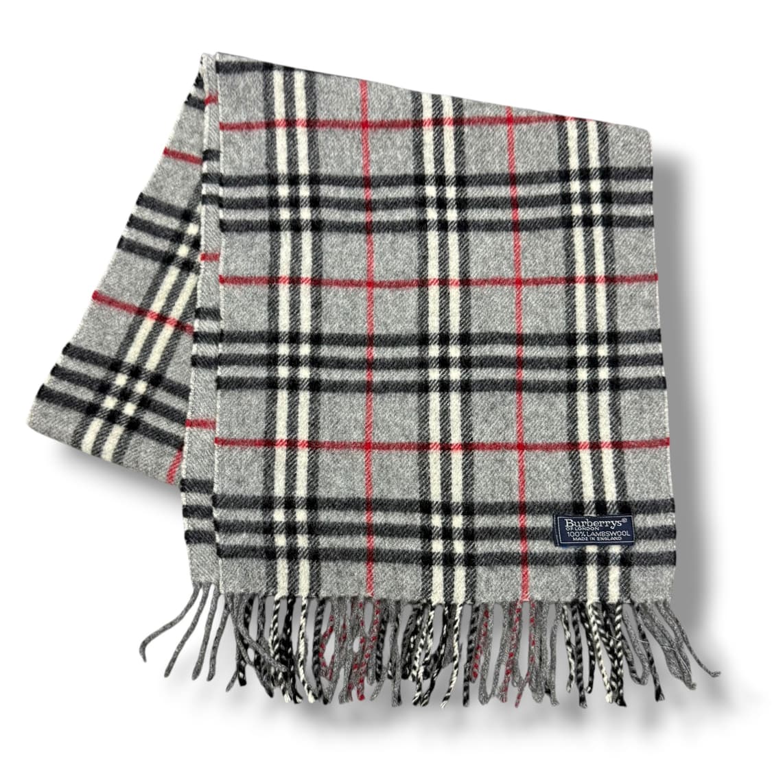 버버리 램스울 그레이 체크 머플러 목도리 상품이미지1