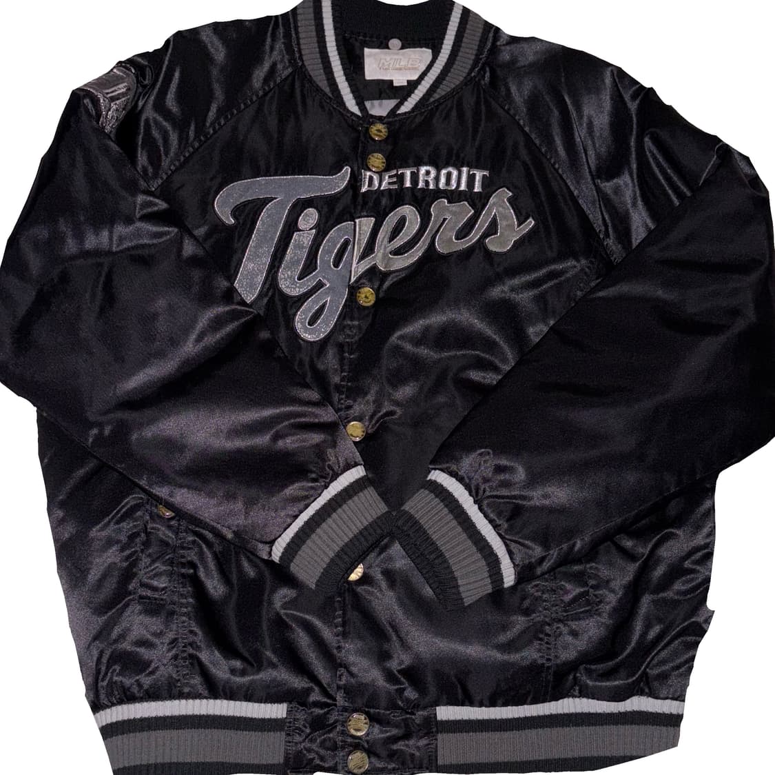 MLB Detroit Tigers 엠엘비 블랙 바시티 자켓 XL 상품이미지1