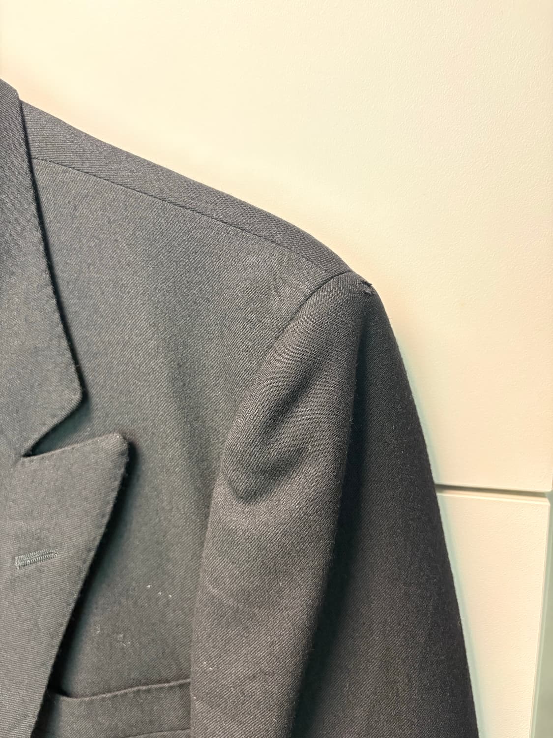 빈티지 버버리 더블 블랙 금장 버튼 자켓 95-100사이즈 상품이미지5