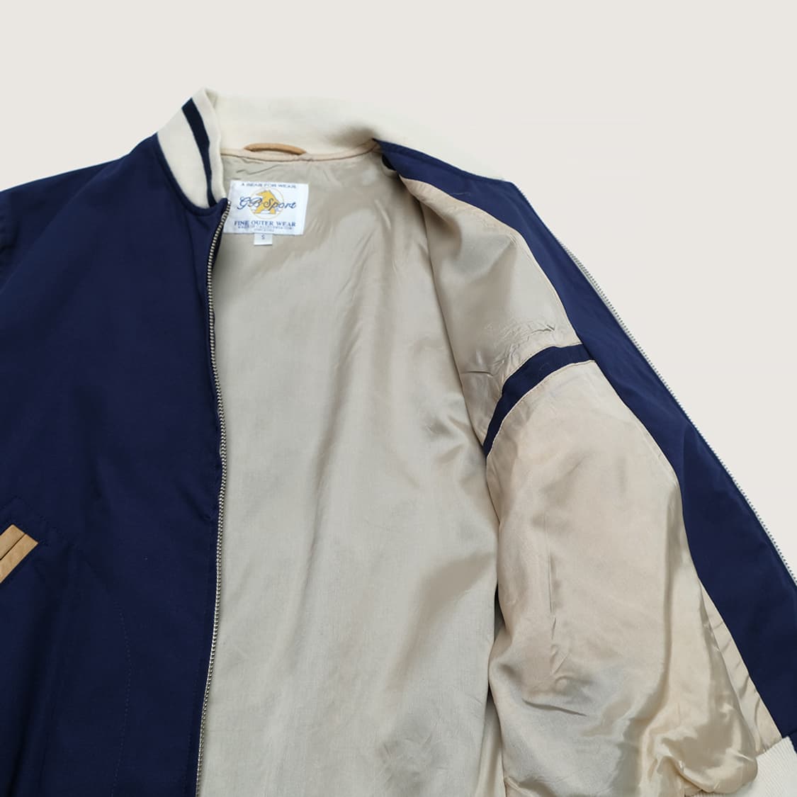 light varsity jacket 후루츠패밀리