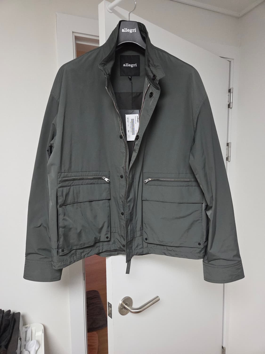 [새상품] 알레그리 스탠카라 쉘파카 점퍼 그레이쉬카키 105 상품이미지1