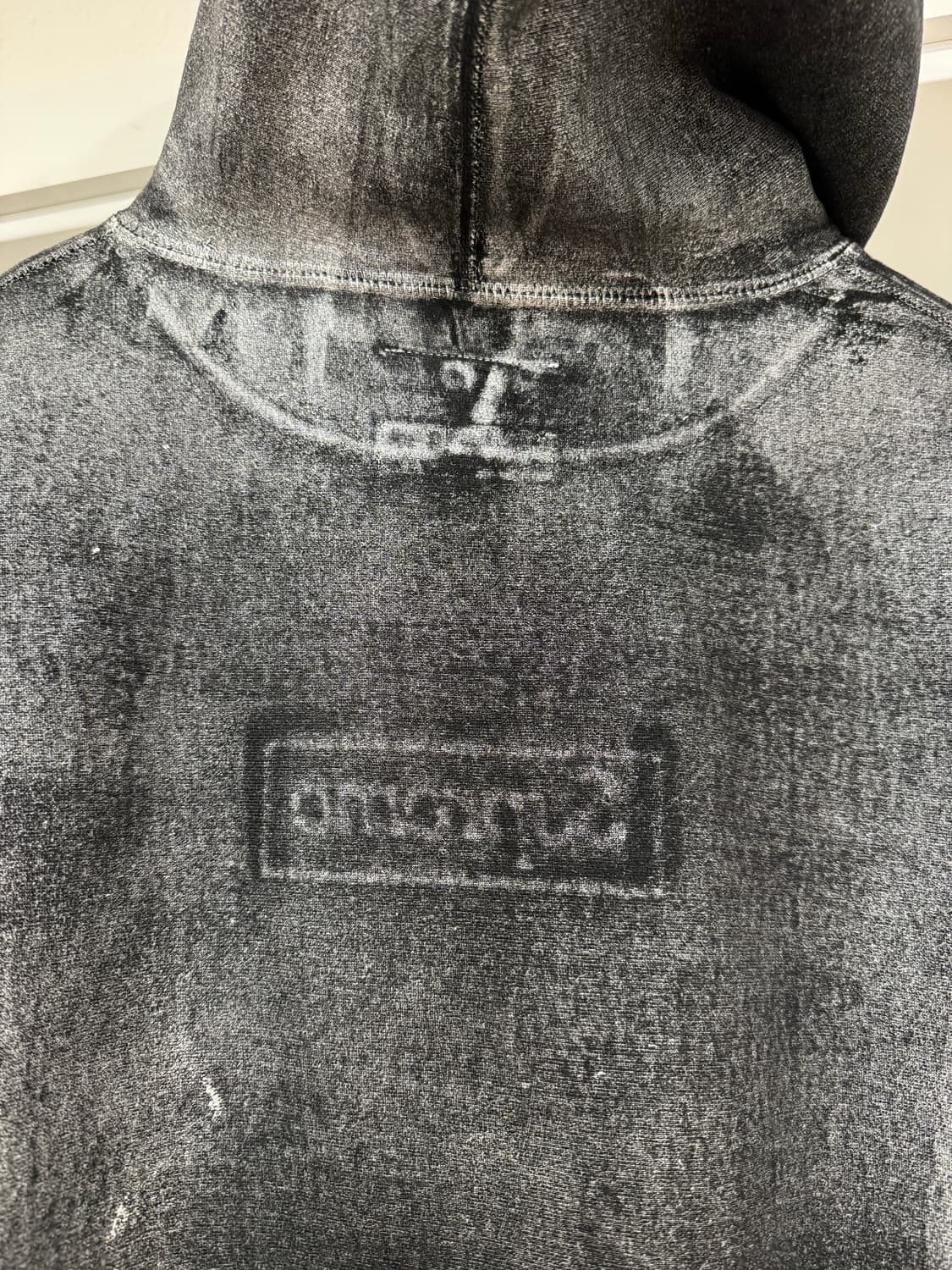 슈프림xMM6 메종마르지엘라 포일 박스 로고 후드티 (M) 상품이미지5