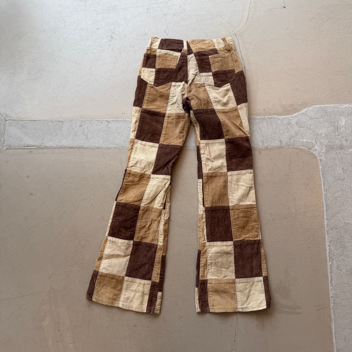 jpn vtg 체커보드 부츠컷 팬츠 상품이미지3