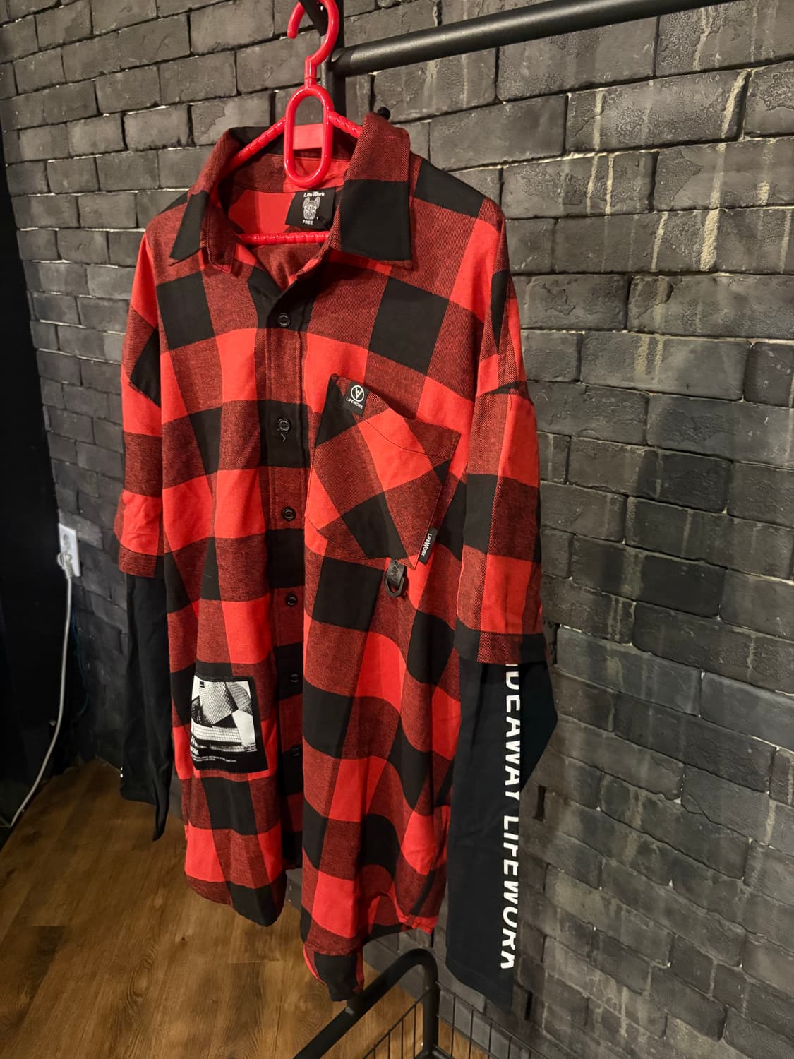 [새상품] 라이프워크 체크 남방 정가이하(105이상) 상품이미지3