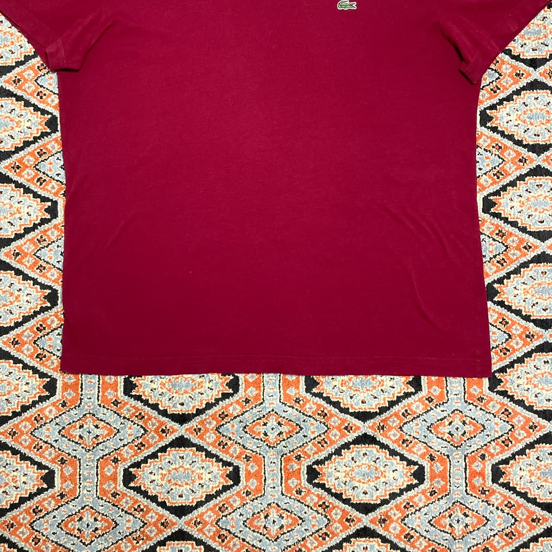 라코스테 버건디 면 반팔티셔츠 호칭5 상품이미지3