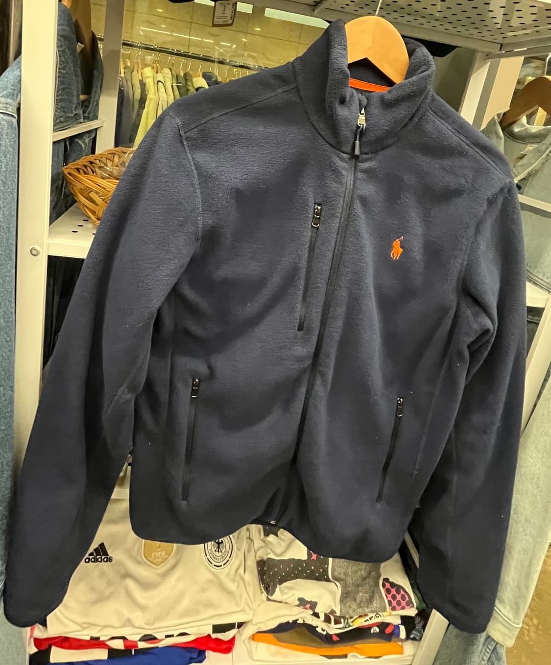 폴로 랄프로렌 네이비 플리스 집업 자켓 상품이미지2