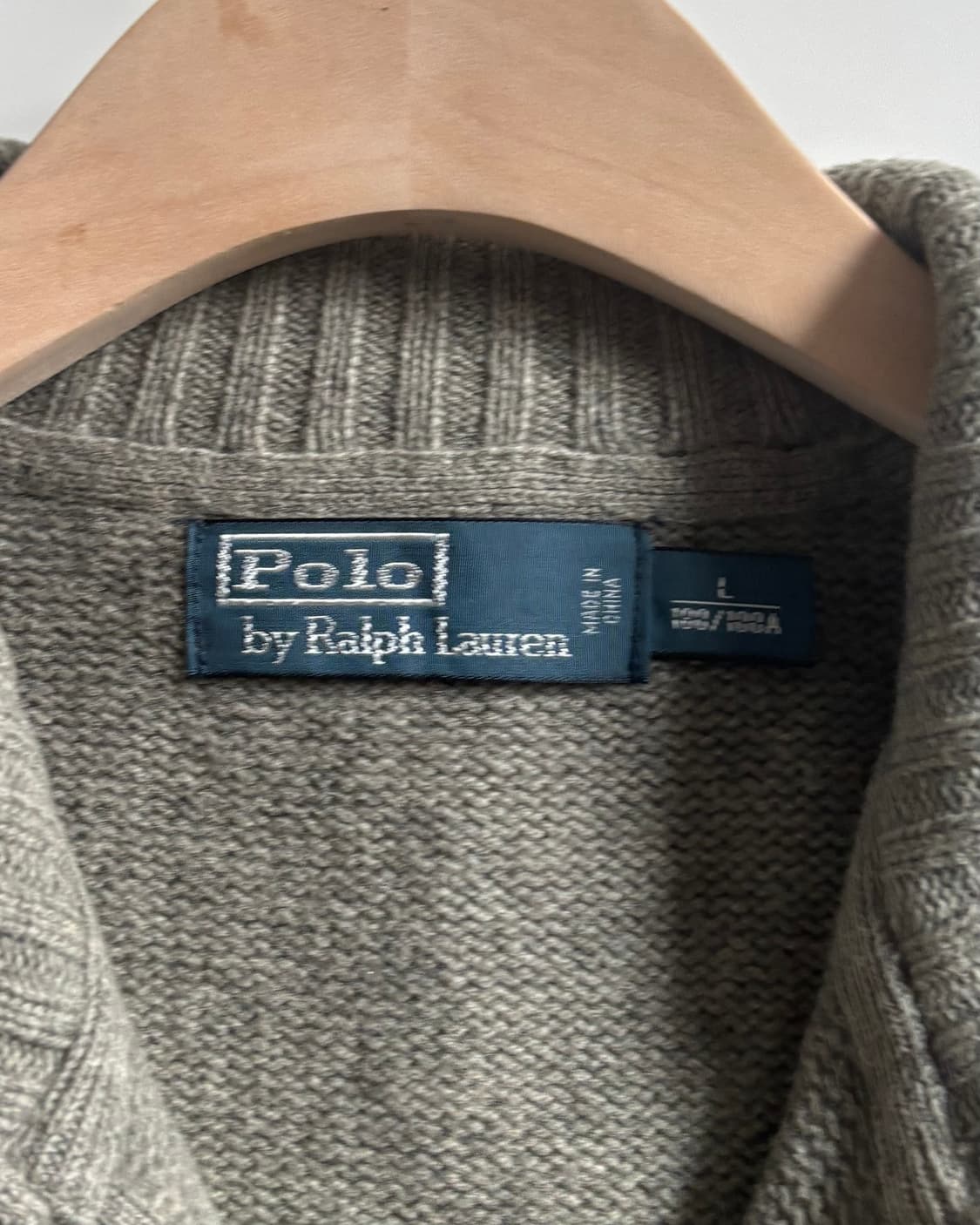 Polo 폴로 랄프로렌 빅포니 넘버링 램스울 2way 니트집업 상품이미지6