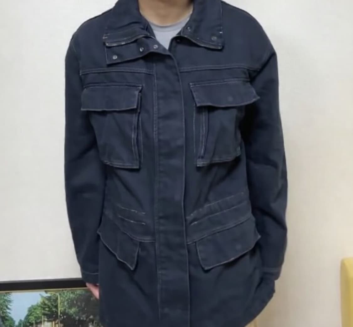 자라 스티치 포켓 필드자켓 재킷 블루 8727/270/407 상품이미지2