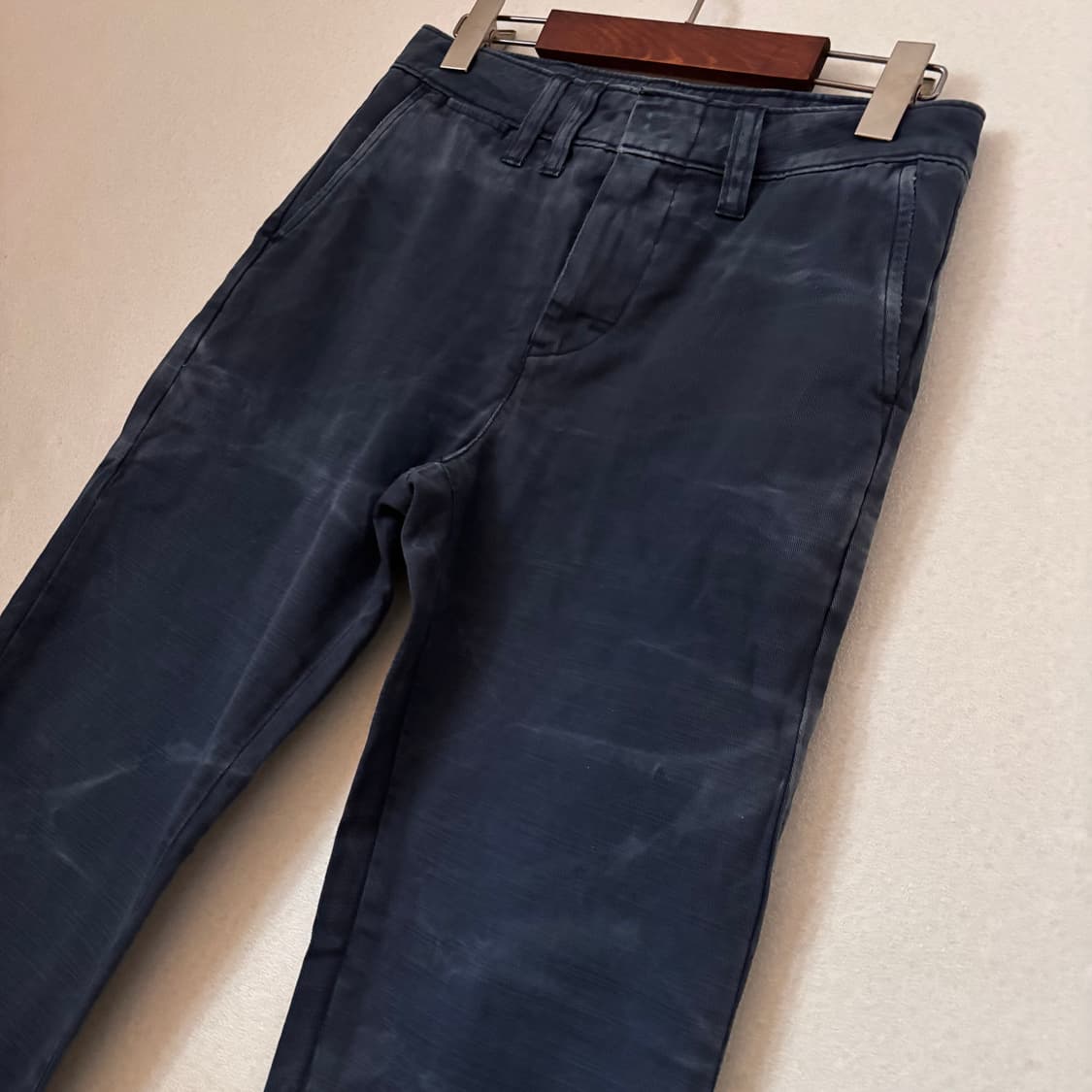 폴로 랄프로렌 가먼트다잉 면바지 26 빈티지 네이비 나염 워싱 상품이미지2