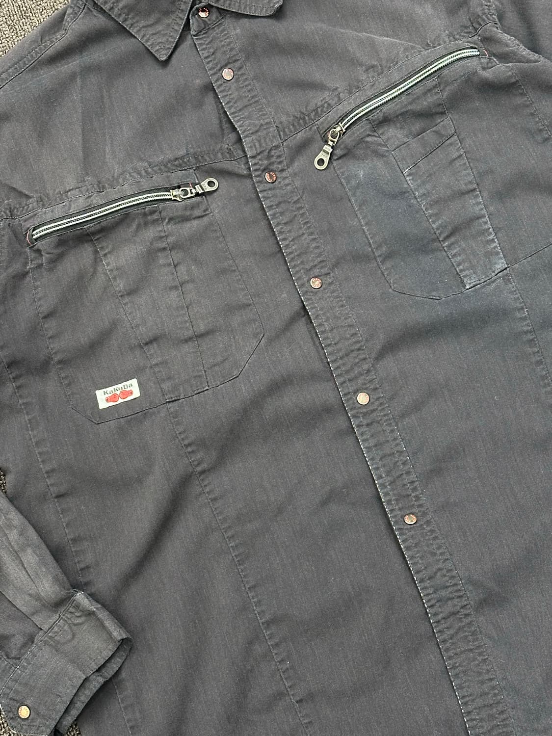 OS)Kakuda vintage 지퍼 포켓 워크셔츠 상품이미지2