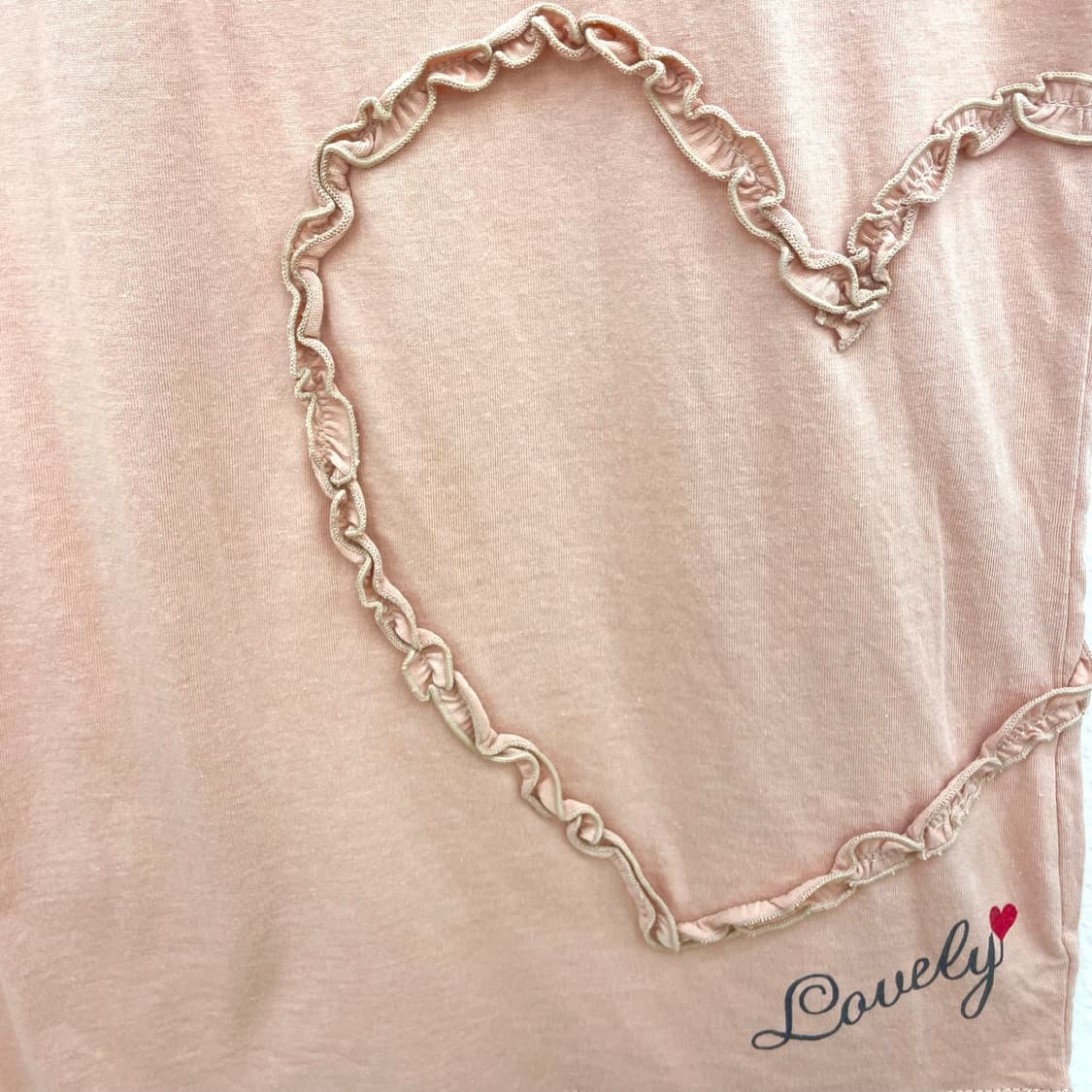 Pink heart T 상품이미지2