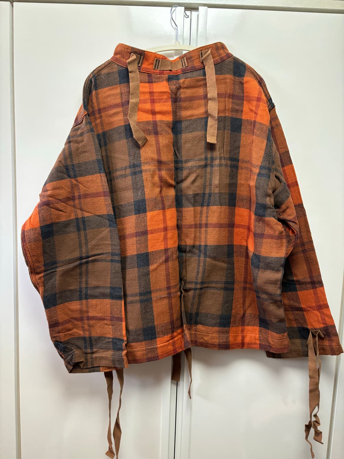 캡틴선샤인 노카라 스모크 오렌지 체크 상품이미지2