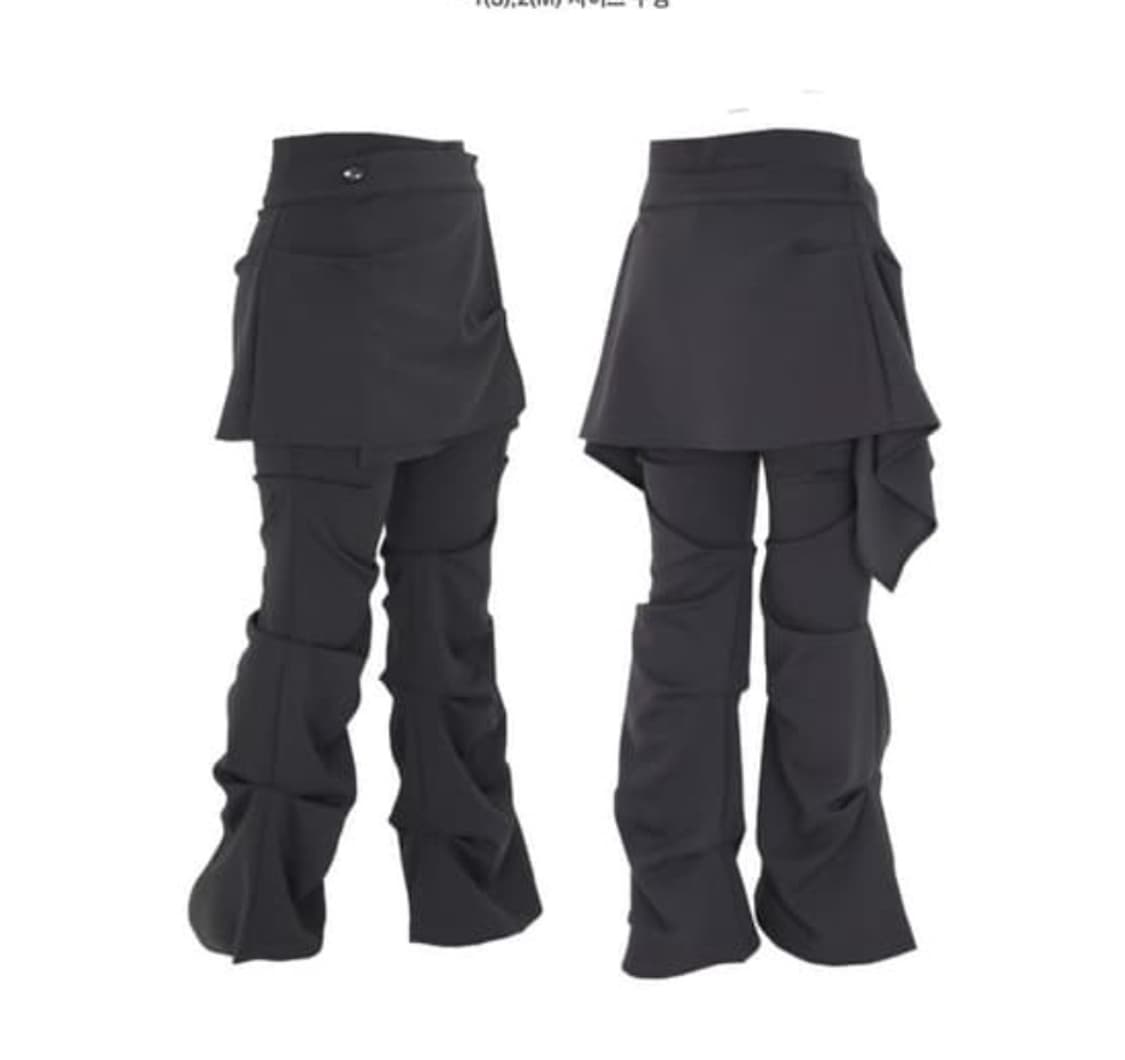 [오호스]Ojos wrap over tuck pants 상품이미지1