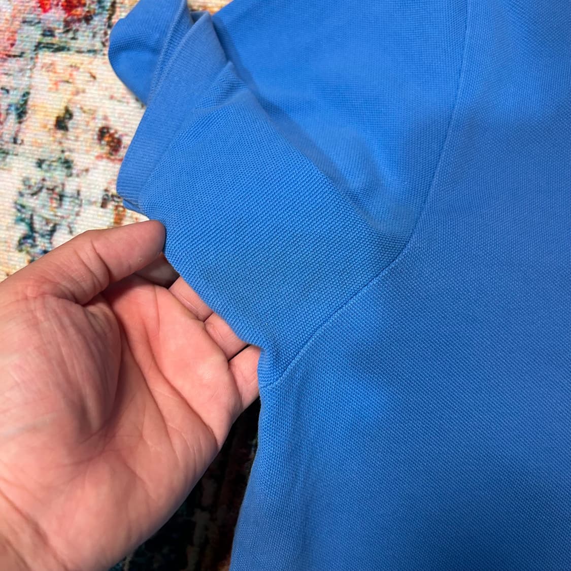 [2XL] 폴로 랄프로렌 스카이 블루 포니 로고 카라 반팔 상품이미지3