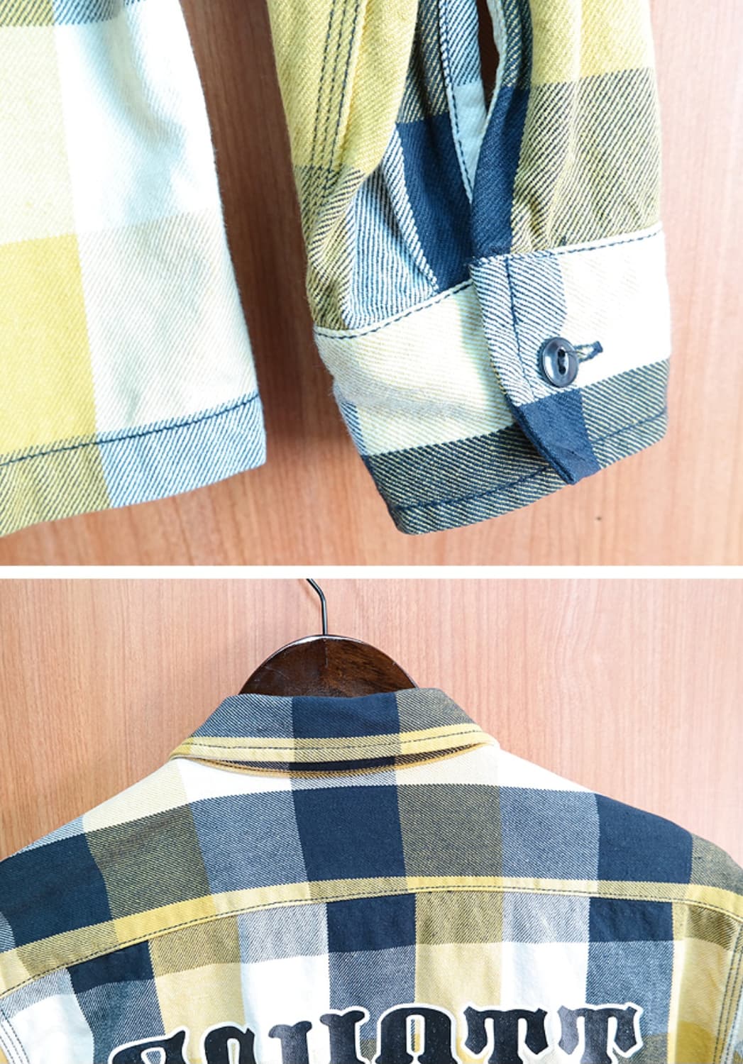 일본판 SCHOTT 쇼트 퍼펙토 체크남방S-작은M 상품이미지6