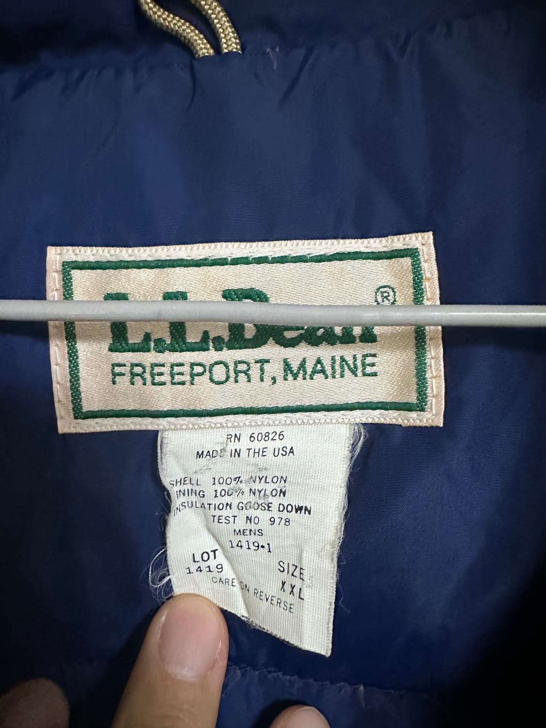  빈티지 엘엘빈 패딩 조끼vtg llbean puffer vest xxl 상품이미지3