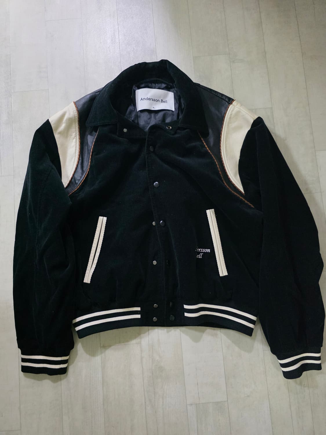 앤더슨벨 레더 코듀로이 바시티 xl 상품이미지3