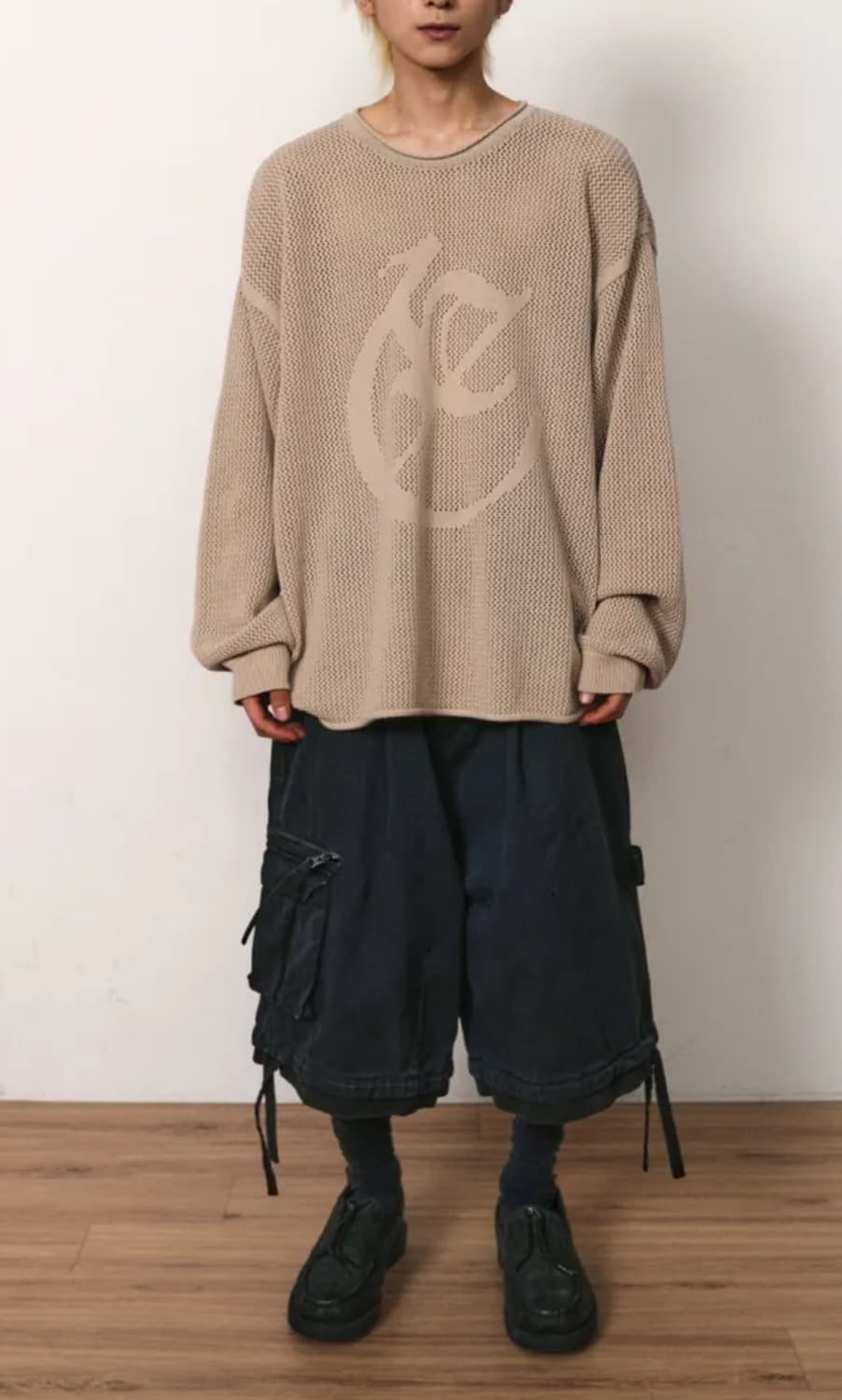 [XL] Etce(이티씨이) 레이어드 카고 팬츠 블랙 상품이미지3