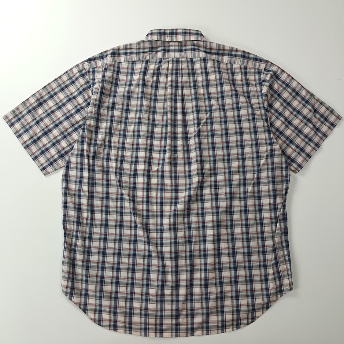 CK456 XL 폴로 90s 클래식 타탄 체크 반팔 셔츠 남방 상품이미지6