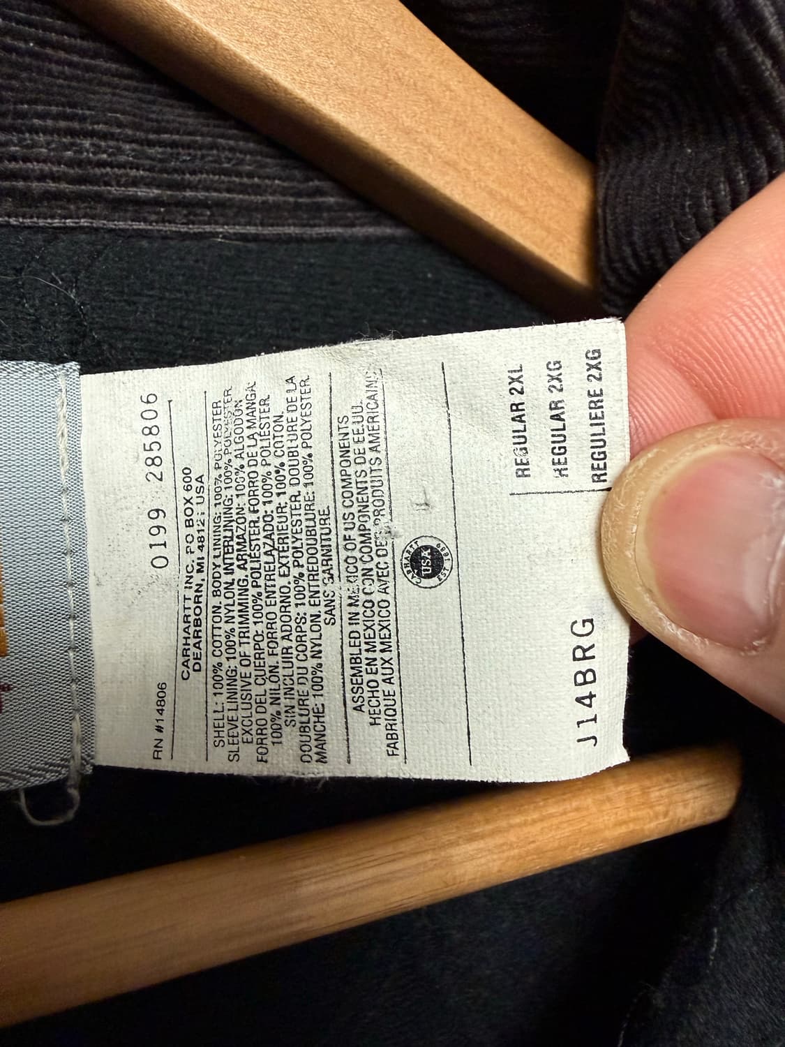 90s 칼하트 산타페14 BRG 버건디 극상품 상품이미지2