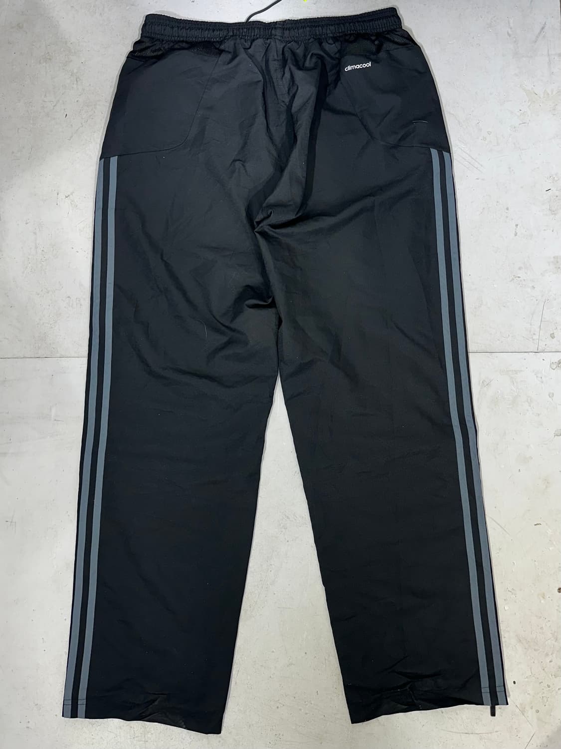 아디다스 블랙 와이드 삼선 트랙 팬츠 추리닝 바지 XL 상품이미지5