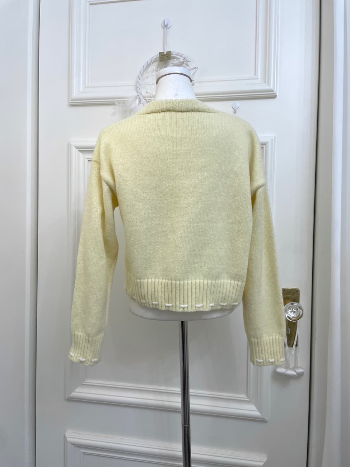 lemon stitch point pearl button warm car 상품이미지3