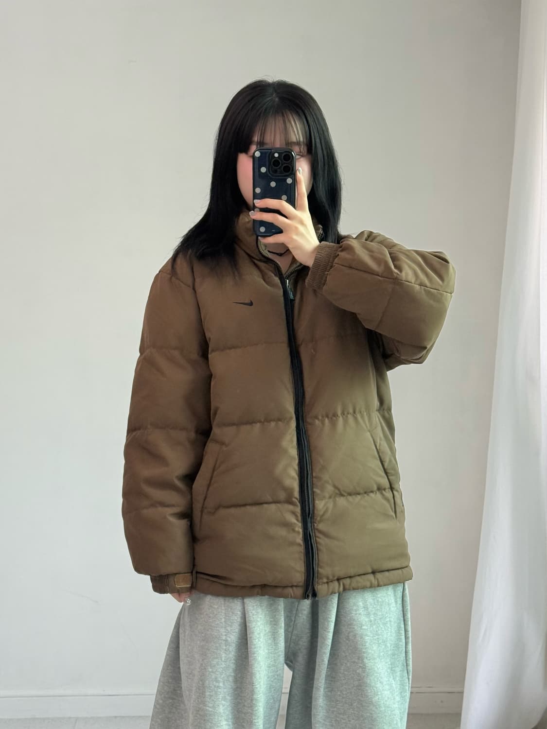 나이키 브라운 오리털 패딩 상품이미지1