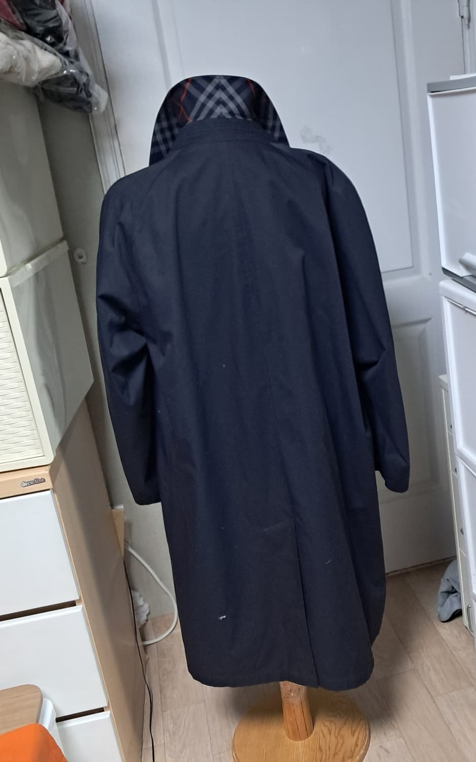 정품 버버리 남성 트렌치 코트 네이비 50 R(약100) 상품이미지3