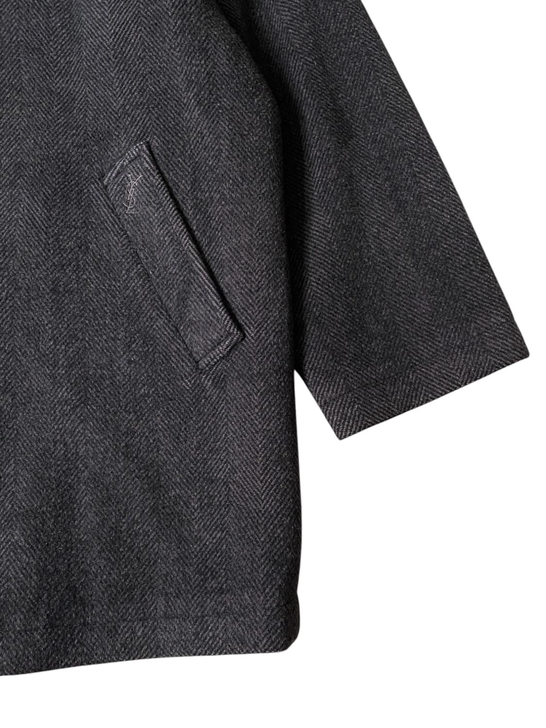 입생로랑 헤링본 숏코트 (Man 2XL) 상품이미지5