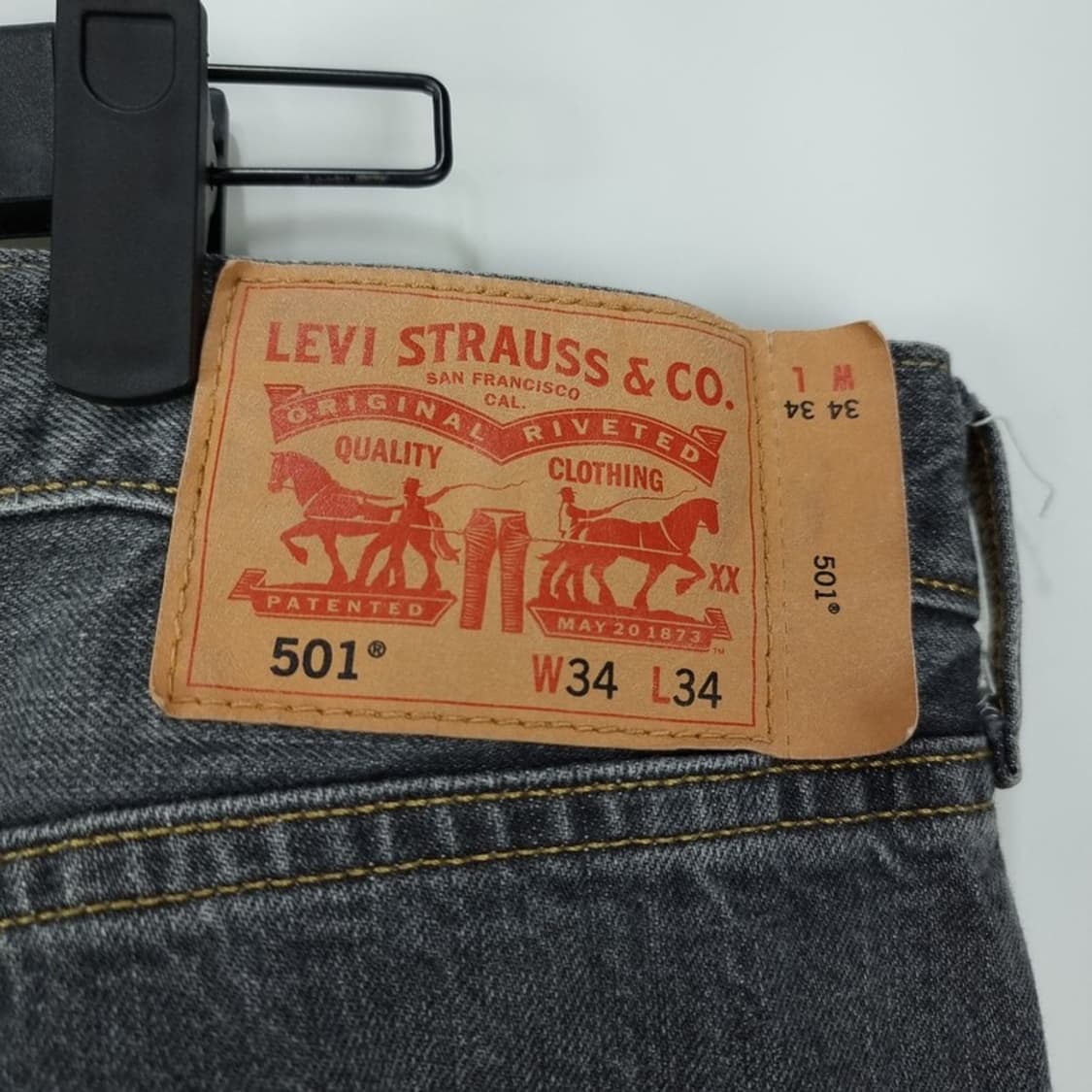 [리바이스] 501 스트레이트 그레이 데님 팬츠 청바지 M18301 상품이미지7