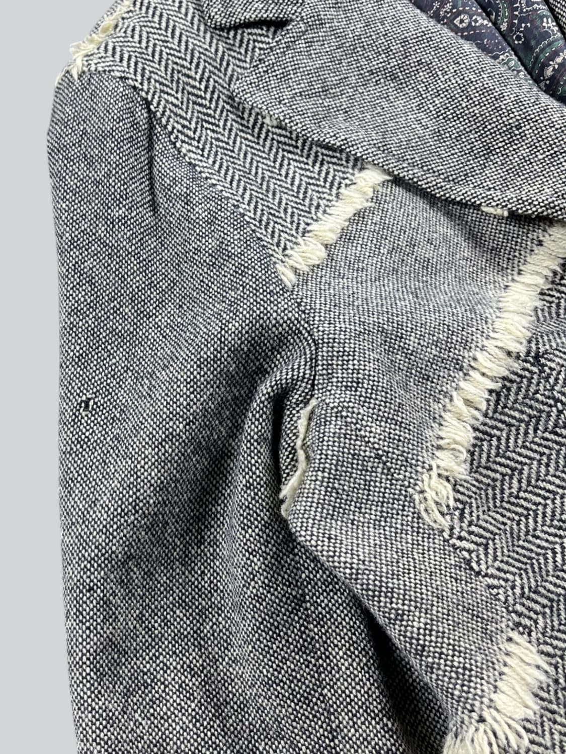 Vintage(made in japan) 사선 디테일 블레이저 상품이미지3