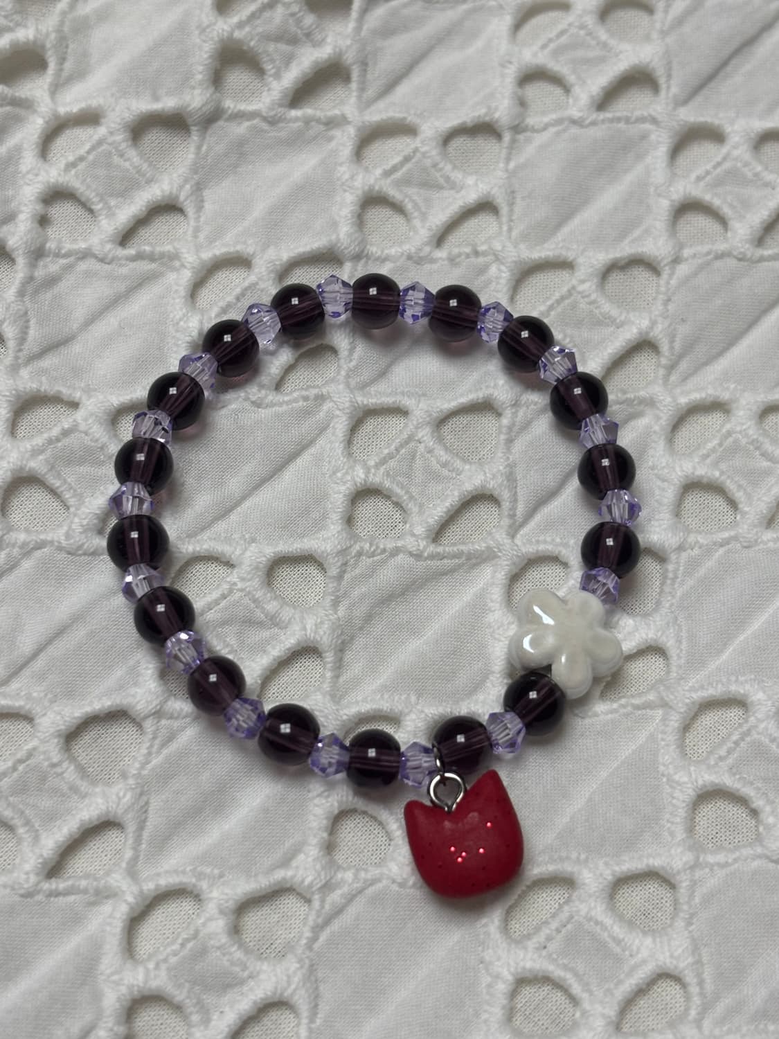 [핸드메이드] 고양이 팬던트 비즈팔찌 상품이미지2