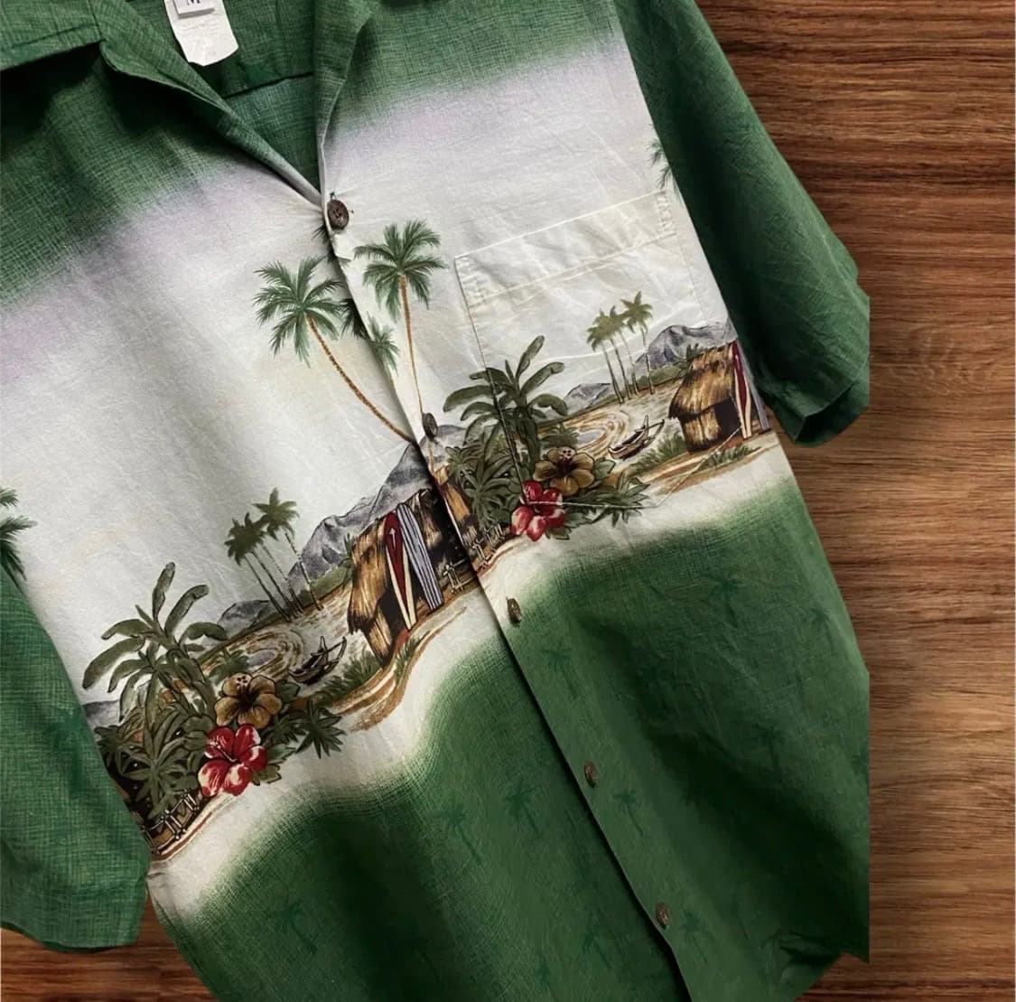 RJC USA 하와이안 빈티지 반팔셔츠 M 상품이미지3