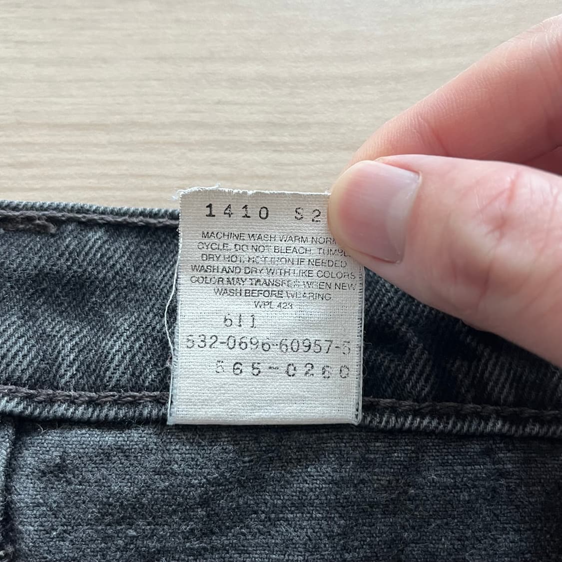 [36X30] 90s 빈티지 리바이스 565 블랙 상품이미지3