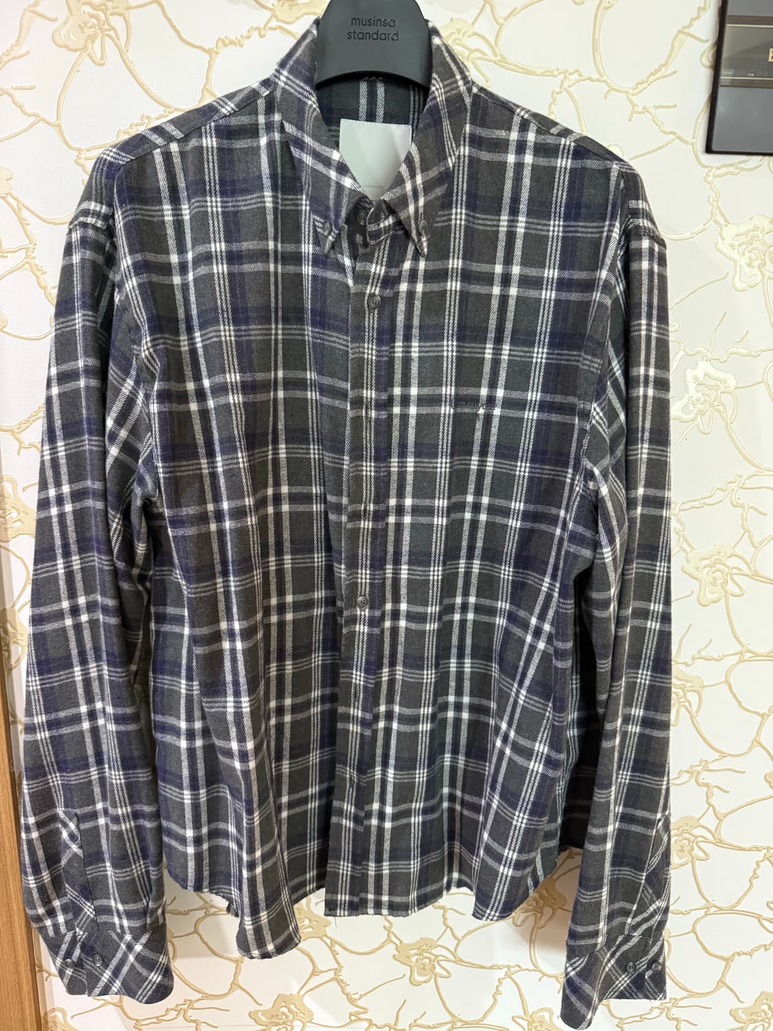 언더마이카 체크셔츠 mu70 1사이즈 상품이미지2