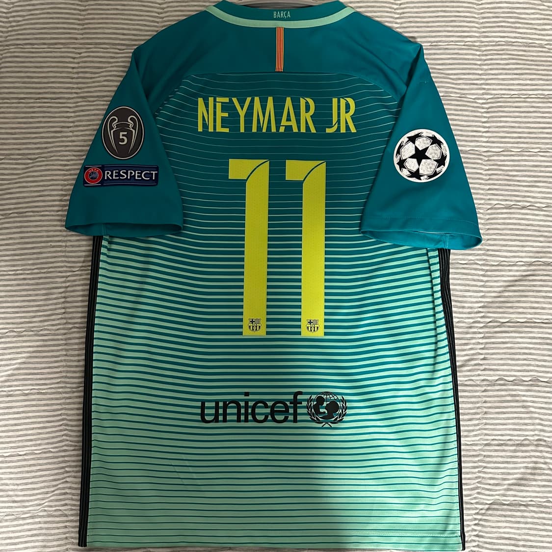 M) 16-17 바르셀로나 3rd 네이마르 챔스ver. 상품이미지2