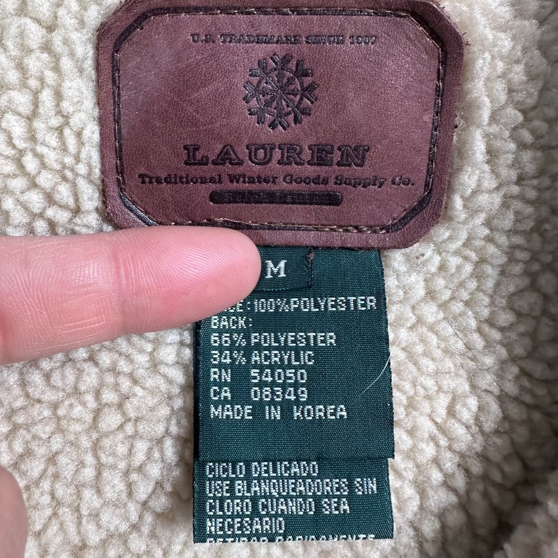 로렌 랄프로렌 폴리 양털 베스트 상품이미지5