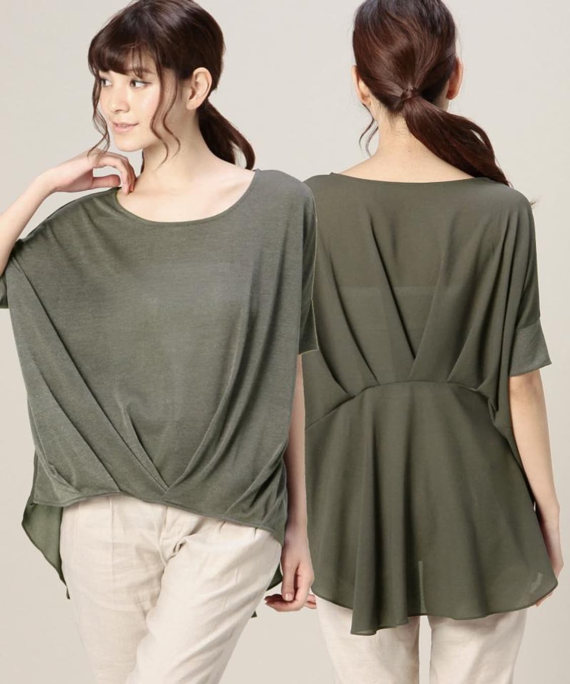 Rosebud Tank 드레이프 풀오버 아이보리 상품이미지3